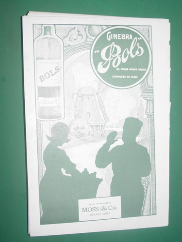 Ginebra Bols Clipping Publicidad Bebidas Botella Modelo 3