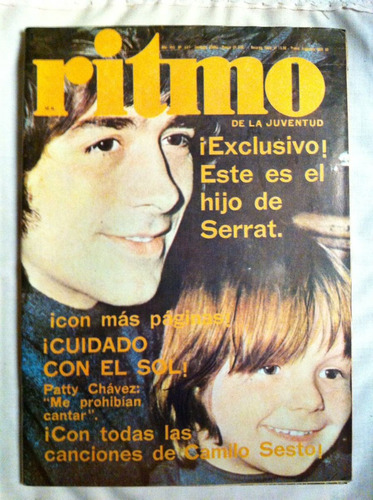 Revista Ritmo Serrat Nº441 Camilo Sesto Patty Chavez Marisol