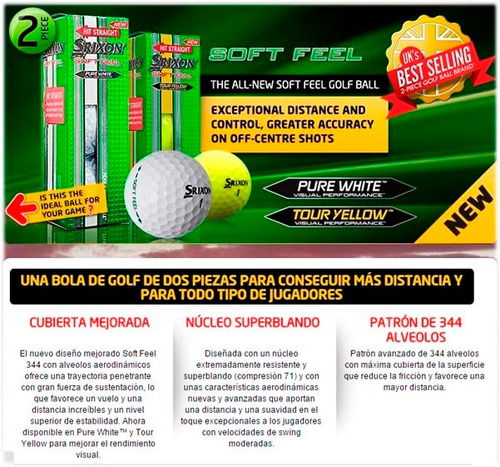 Imagen 2 de 4 de Rieragolf Pelotas Golf Srixon Softfeel X 12