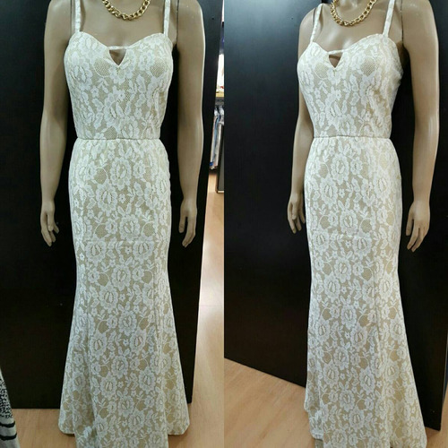 Vestido Largo Corte Sirena...