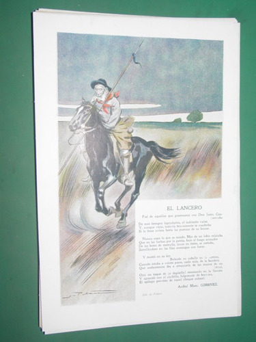 Clipping 1 Pg. Criollo Gaucho El Lancero Ilustra Pelaez