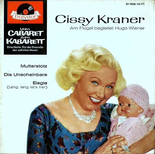Cissy Kraner   Am Flügel Begleitet Hugo Wiener   7'  Single