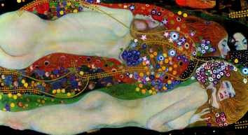 Gustav Klimt - Serpientes De Agua Ii - Lámina 45 X 30 Cm.