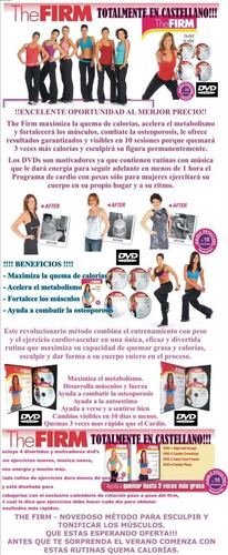 Aerobicos, The Firm, Son 4 Dvds En Español