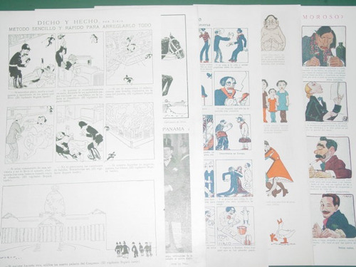 Historietas Caricaturas Clipping 5 Pgs Ilustrador Sirio