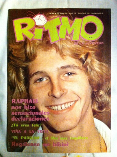 Revista Ritmo Juan Pablo Nº435, Ene 74 Cecilia Camilo Rafael