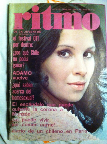 Revista Ritmo Nidia Caro Nº 482, Dic 74 Roberto Carlos Adamo