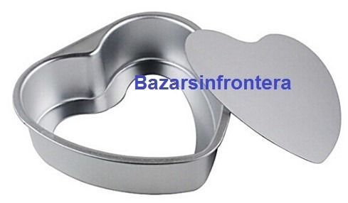 Molde De Aluminio Desmontable Corazon Liso-bazarsinfrontera