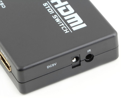Imagen 3 de 6 de Hdmi Switch Selector 5 Entradas Full Hd 1080p Control Remoto