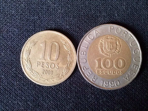 Moneda Portugal Bimetálica 100 Escudos 1990 (c46)