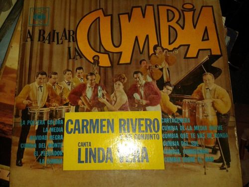 Disco Acetato A Bailar La Cumbia, Carmen Rivero Y Su Conjunt