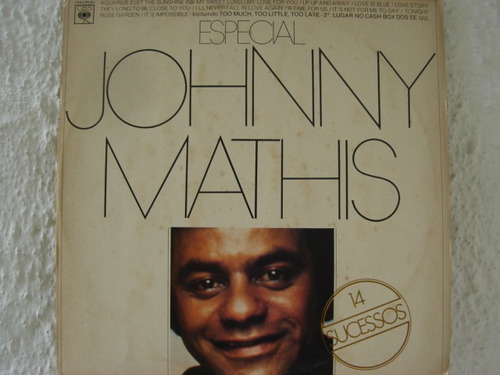 Johnny Mathis Especial 14 Sucessos Lp Vinil Zerado Pop Soul