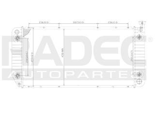 Radiador Chevrolet Suburban2000 V8 5.0/5.7lts 2enfriador Aut