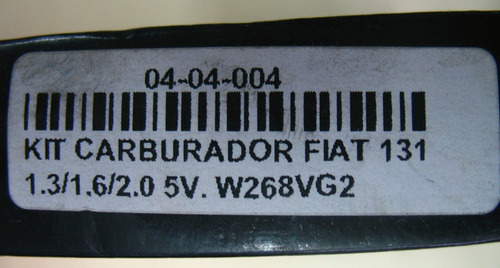 Kit Carburador Weber 131 1600 Weber
