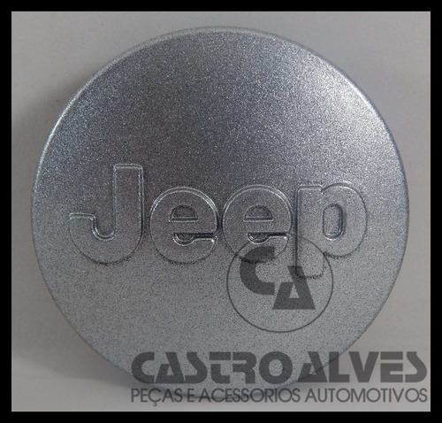 Calota Tampa P/ Roda Original Jeep Renegade E Compass Prata