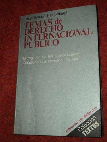 Temas De Derecho Internacional Publico - Jorge Ramplebergh