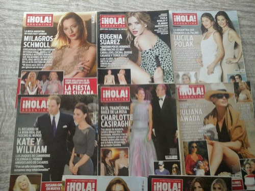 Lote De 8 Revistas Hola Argentina