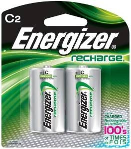 Energizer Rechargeable C2, Tamaño C, 2-conde