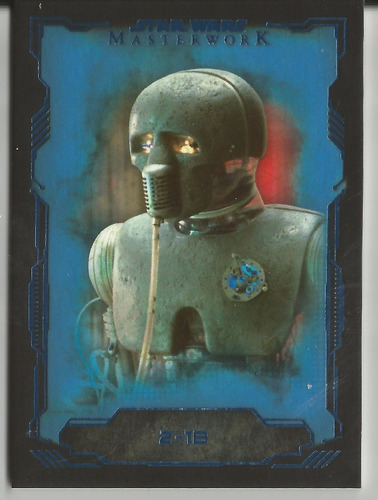 2016 Topps Star Wars Masterwork #21 2-1b Blue Metal