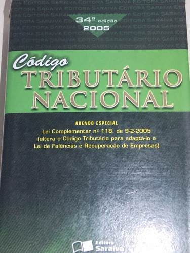 Código Tributário Nacional 2005 Editora Saraiva