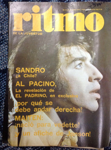 Revista Ritmo 452 Mayo 1974 Sandro Maiten Janson Bowie