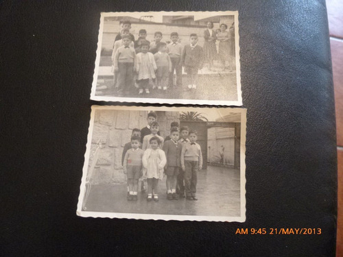 2 Antiguas Fotos Niños En Colegio 1940 (p2
