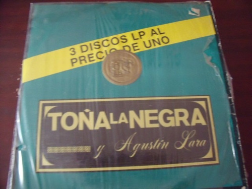 Lp Toña La Negra Y Agustin Lara, 3 Discos Lp