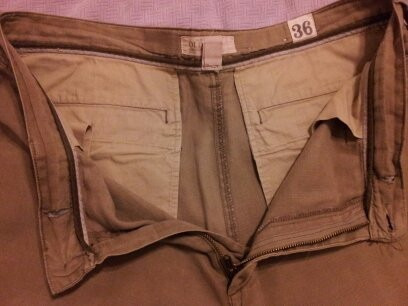 Pantalon Importado Old Navy Lino 100% Marron Claro (Usado)