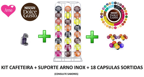 Cafeteira Dolce Gusto Mini Me Roxa + Suporte + 18 Cápsulas