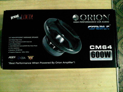 Medios 6  Orion Cm64 Cobalt (600watts)