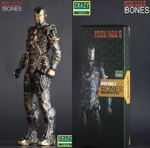 Homem De Ferro Bones 30cm Crazy Toys Action Figure Iron Man