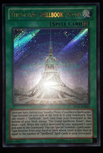 The Grand Spellbook Tower Abyr-en060 Secret Rare Mint