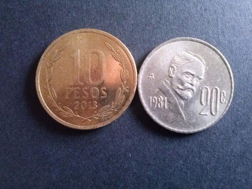 Moneda México 20 Centavos Níquel 1981 (c34)