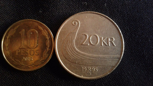 Moneda Noruega  20 Kroner 1995 Níquel (p03)