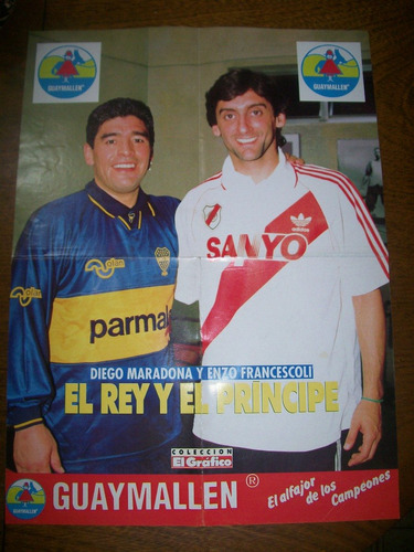 Poster Enzo Francescoli River Diego Maradona Boca (010)