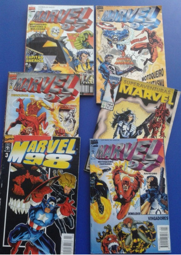 Lote De 6  Marvel Comics Originales En Portugues