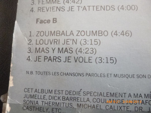 Vinilo Lp Jacques Sauveur Jean Lan Mou Dou Dou (u165