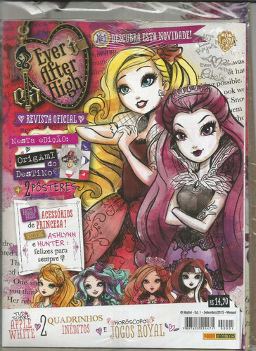 Revista Ever After High 01 Com Brinde - Panini Bonellihq L18