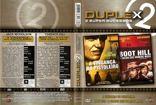 Dvd Duplex A Vingança Do Pistoleiro + Boot Hill A Colina Dos