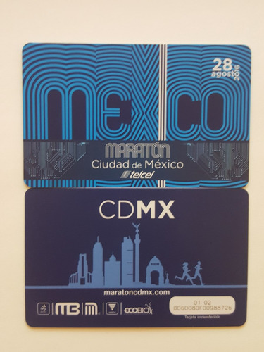 Tarjeta Metrobus De Colección - Maraton Cdmx