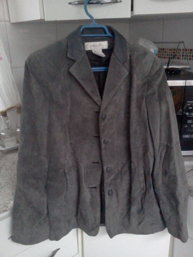 Chaqueta Gamuza Gris Talla M