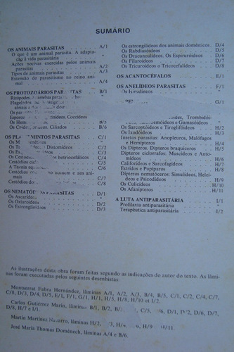 Atlas De Parasitologia Ilustrado De 1974 - Gállego Berenger