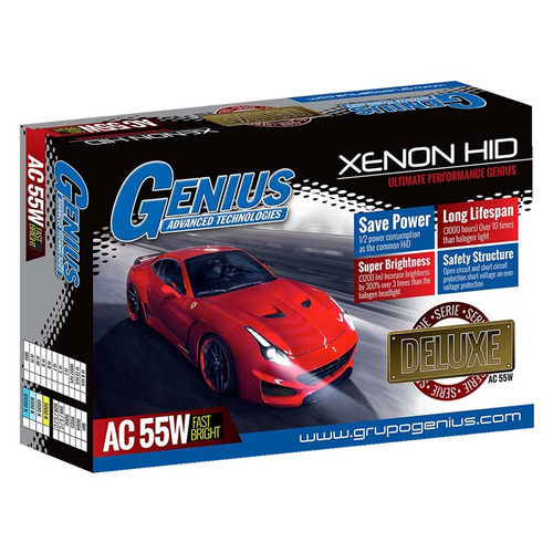 Kit De Xenon Hid Genius Deluxe 881-8k Ac De 55w