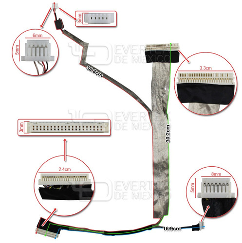 Cable Flex Nuevo Lcd 15.6 Aspire 5241 5332 5516 Series