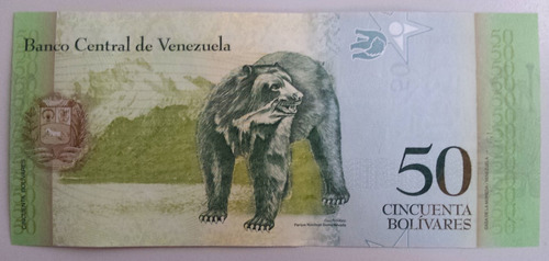 Billete Venezuela 50 Bs 24 Mayo 2007 D8 Unc 2da Emisión Bsf