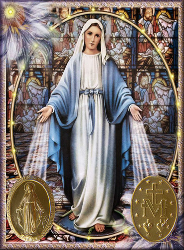 Lienzo Lienzografía Virgen María Impresión Reproducción60x90