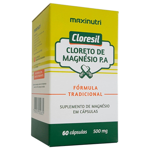 Cloreto Magnésio P A 500mg - 60 Capsulas