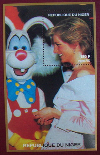 Tema Personalidades Niger - Princes Diana Roger Rabbit L2782