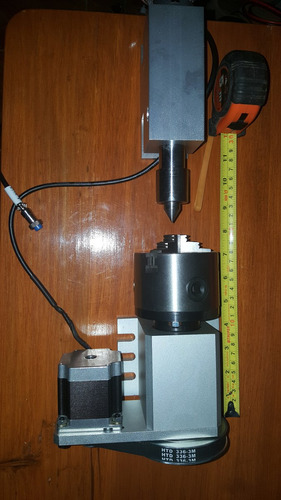 Cuarto Eje Para Router/fresadora Cnc Chuck Nema23