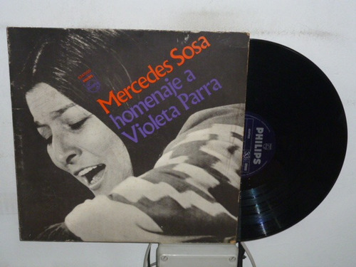 Mercedes Sosa Homenaje A Violeta Parra Vinilo Excelente